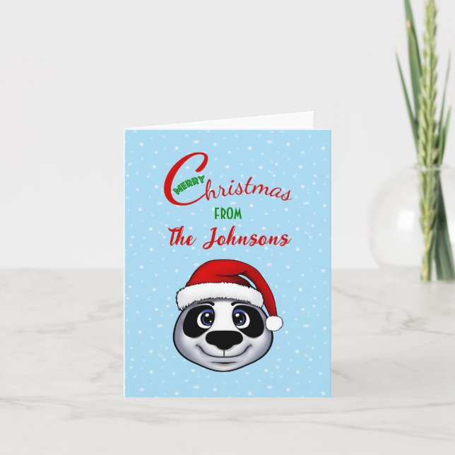 Cartão De Festividades Panda (Frente)