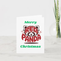 Panda Vermelho Feliz Natal