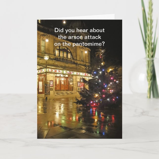 Cartão De Festividades Pantomima (Frente)