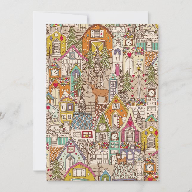 Cartão De Festividades pão-de-gengala (Frente)