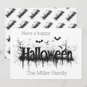 Cartão De Festividades Pão-Pato - Um Halloween Howl