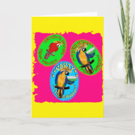 Cartão De Festividades PAPagaios BÊBADOS