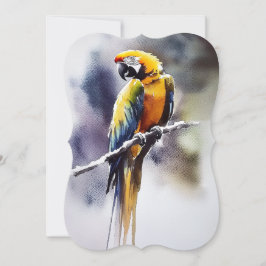 Cartão De Festividades Papagei