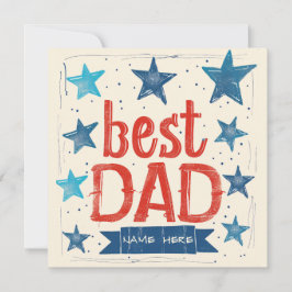 Cartão De Festividades Papai Mais Querido Personalizado