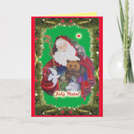 Cartão De Festividades Papai Noel