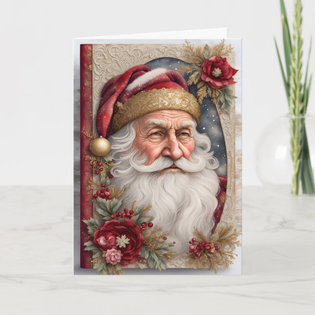 Cartão De Festividades Papai Noel  (Frente)