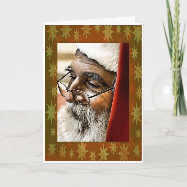 Cartão De Festividades Papai Noel (Frente)