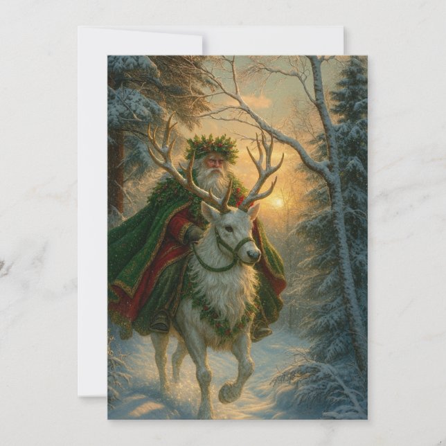 Cartão De Festividades Papai Noel (Frente)
