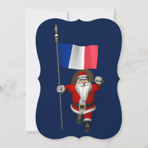 Cartão De Festividades Papai Noel, Alferes Da França