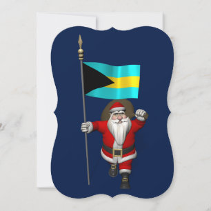 Cartão De Festividades Papai Noel, Alferes Das Bahamas