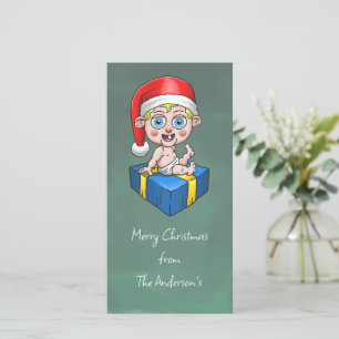 Cartão De Festividades Papai Noel Bebê