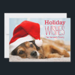 Cartão De Festividades Papai noel cansado<br><div class="desc">Navidad de Perro</div>