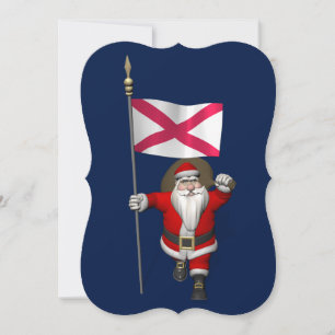 Cartão De Festividades Papai Noel Com Alferes Da Irlanda Do Norte