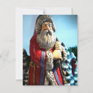 Cartão De Festividades Papai noel da floresta mim