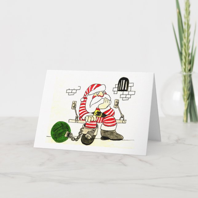 CARTÃO DE FESTIVIDADES PAPAI NOEL DA PRISÃO (Frente)