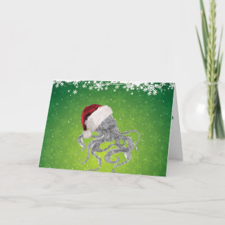 Cartão De Festividades Papai noel de Cthulhu