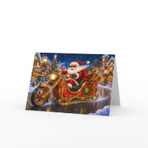Papai Noel de Moto Chopper Motocicleta Natal Diver