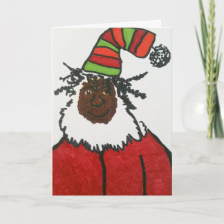 Cartão De Festividades Papai noel de Rasta