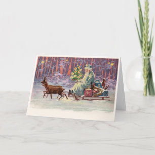 Cartão De Festividades Papai Noel do Bosque de Viena