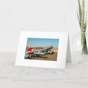 Cartão De Festividades Papai noel do exército