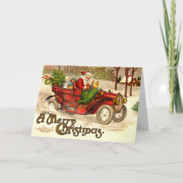 Cartão De Festividades Papai noel do hot rod