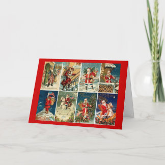 Cartão De Festividades Papai noel do Victorian