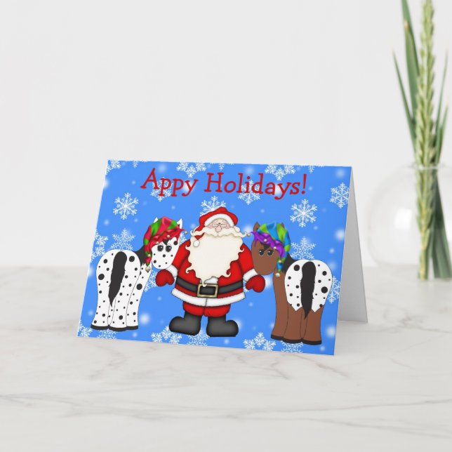 Cartão De Festividades Papai noel dos feriados de Appy e Natal dos (Frente)