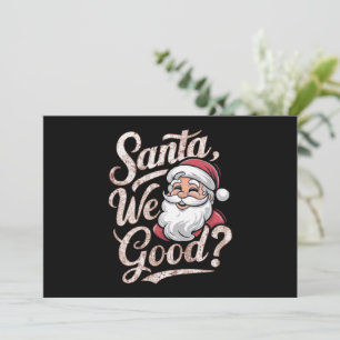 Cartão De Festividades Papai Noel Estamos Bem? Natal Infantil Divertido X