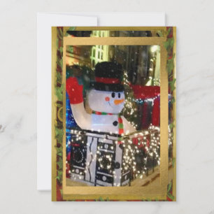 Cartão De Festividades Papai Noel feliz em Nova York