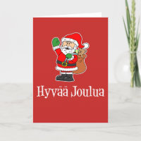 Papai noel finlandês do Feliz Natal de Hyvaa