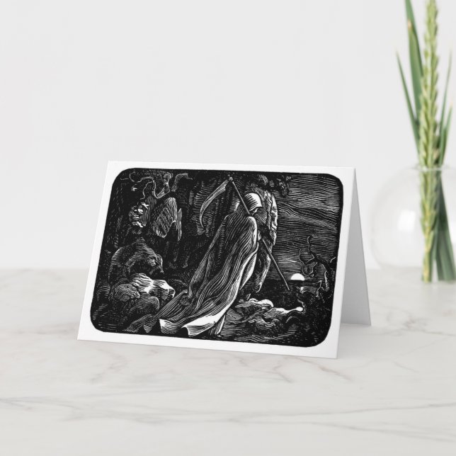 Cartão De Festividades Papai noel Muerte (Ceifador mexicano) (Frente)