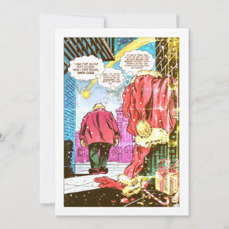 Cartão De Festividades Papai Noel Não Mais! (Vintage)