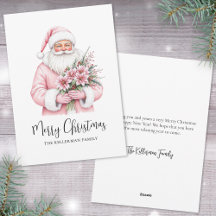 Papai Noel Natal Rosa