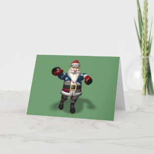 Cartão De Festividades Papai Noel no Boxing Day