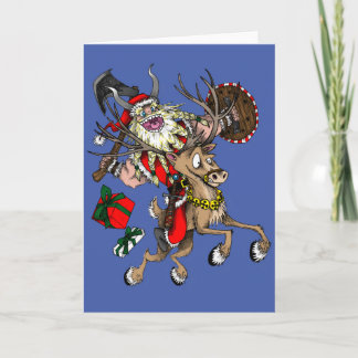 Cartão De Festividades Papai noel nórdico