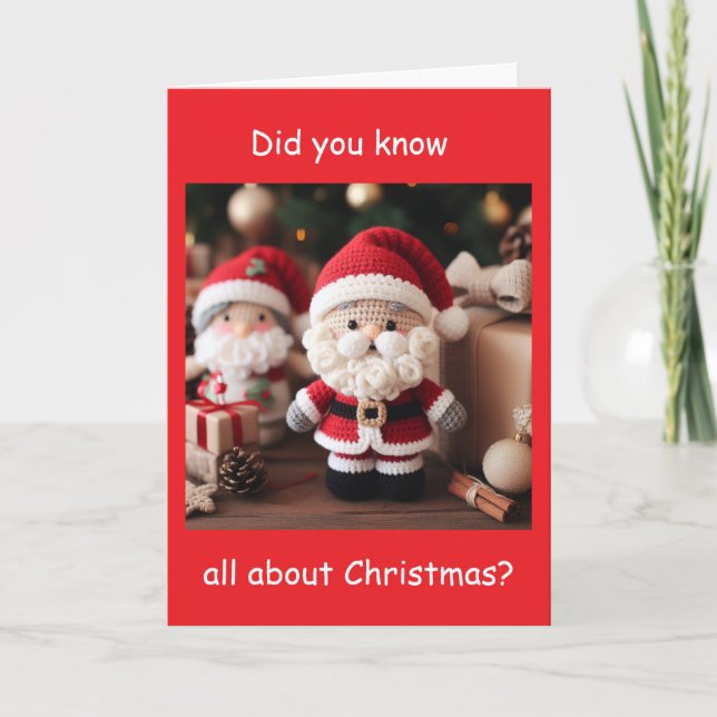 CARTÃO DE FESTIVIDADES **PAPAI NOEL O JOKESTER" NO NATAL! (Frente)