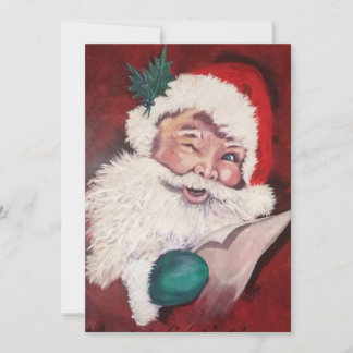 Cartão De Festividades Papai Noel Piscando