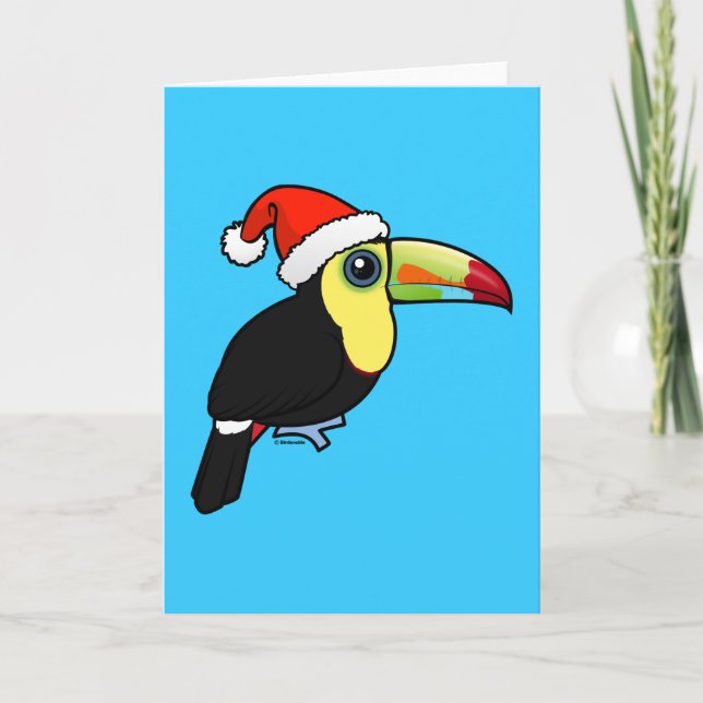 Cartão De Festividades papai noel Quilha-faturado de Toucan (Frente)