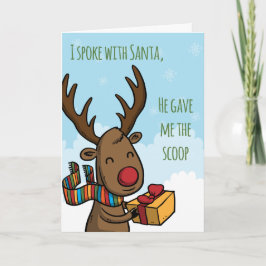 Cartão De Festividades Papai noel Scoop