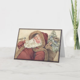 Cartão De Festividades Papai noel & seus amigos da floresta - Natal