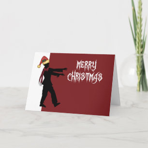 Cartão De Festividades Papai Noel Zumbi