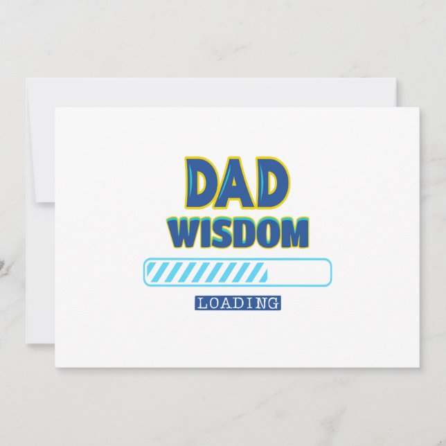 Cartão De Festividades Papai Sabedoria Carregando (Frente)