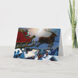 Cartão De Festividades Papais noeis