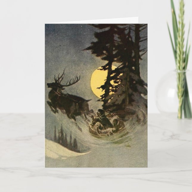 Cartão De Festividades Papais noeis (Frente)