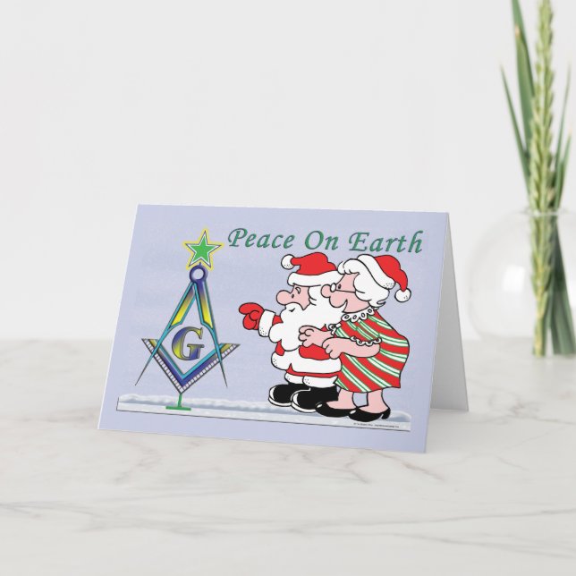 Cartão De Festividades Papais noeis (Frente)