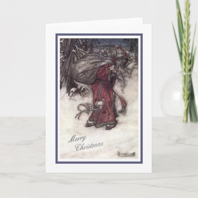 Cartão De Festividades "Papais noeis" (Frente)