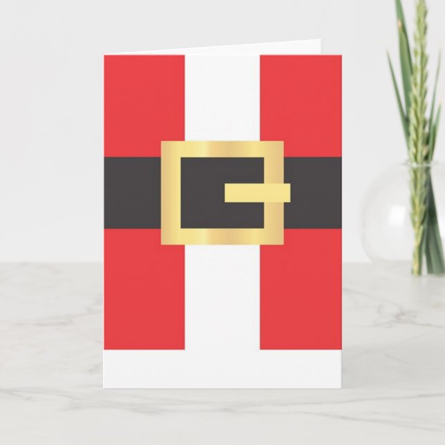 Cartão De Festividades Papais noeis (Frente)