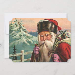 Cartão De Festividades Papais noeis alpinos