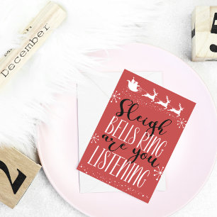 Cartão De Festividades Papais noeis Amáveis e Divertidos Dormem no Natal