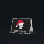 Cartão De Festividades Papais noeis Caveira Feliz Natal<br><div class="desc">Papais noeis - Cartão de Natal assustador</div>